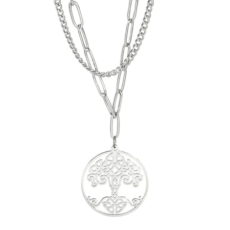 collier pendentif arbre de vie argent