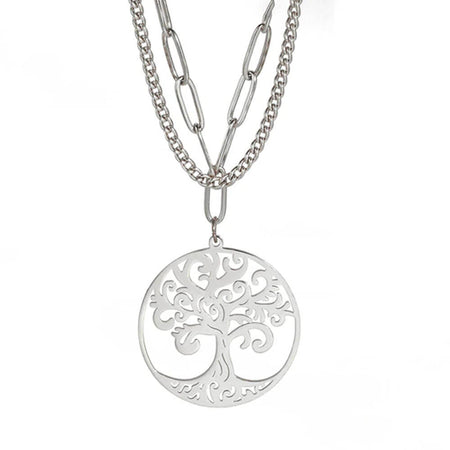 collier pendentif arbre de vie argent