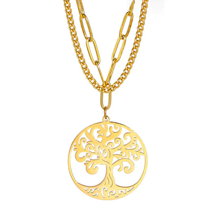 collier pendentif arbre de vie or
