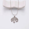 collier pendentif arbre de vie cristaux argent