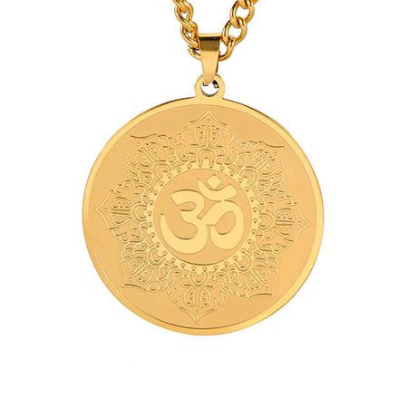 collier pendentif om or