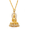 collier pendentif bouddha or