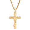 collier pendentif croix chretienne catholique arbre de vie or
