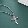 collier pendentif croix chretienne catholique arbre de vie argent