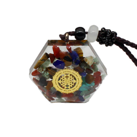 collier pendentif cube de metatron orgonite