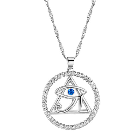 collier pendentif oeil horus argent