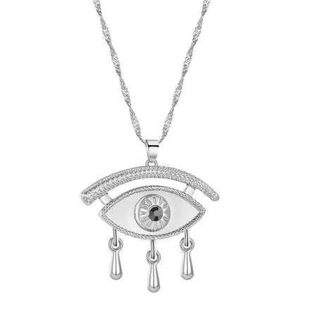 collier pendentif oeil de fatma argent