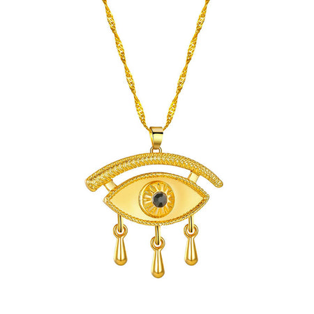collier pendentif oeil de fatma or