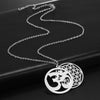 collier pendentif fleur de vie aum argent