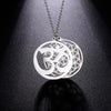 collier pendentif fleur de vie aum argent