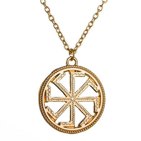 collier pendentif kolovrat slave or