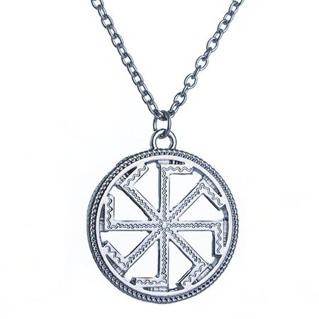 collier pendentif kolovrat slave argent