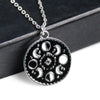 collier pendentif cycle lune astrologie argent