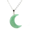 collier pendentif lune aventurine verte