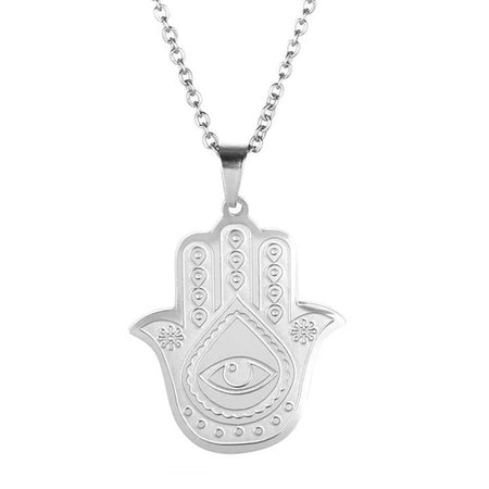 collier pendentif main de fatma khamsa argent