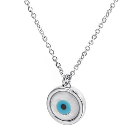 collier pendentif oeil bleu turc grec nazar argent