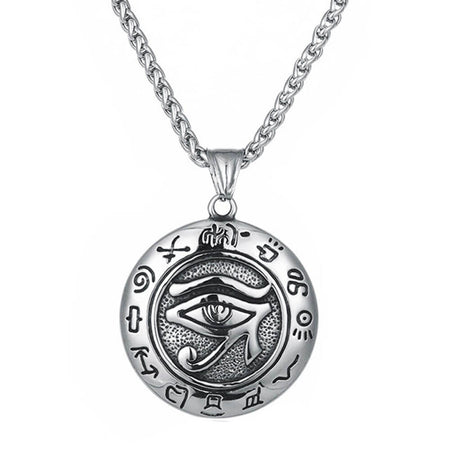 collier pendentif oeil horus oudjat hiéroglyphe