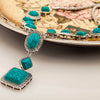 collier pendentif pierre turquoise