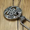 collier pendentif triquetra celte argent noir