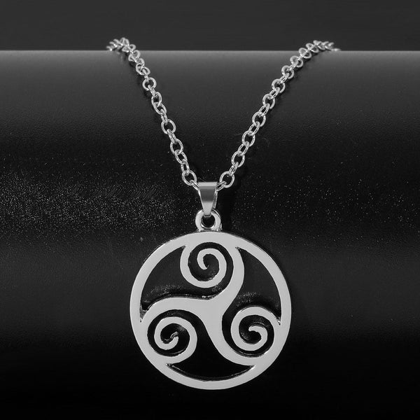 Pendentif Celte Grand Triskel - Étain