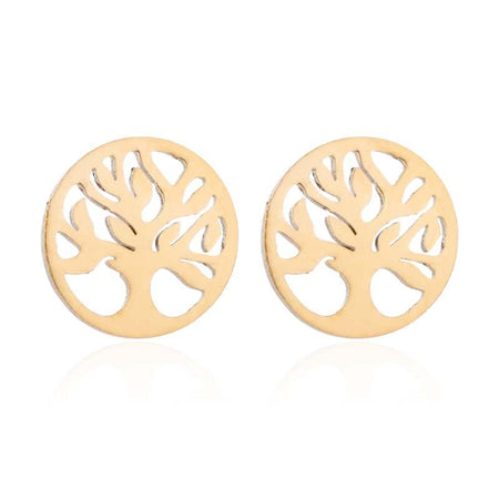 boucle d'oreille arbre de vie or