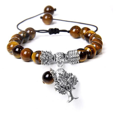 bracelet arbre de vie oeil de tigre