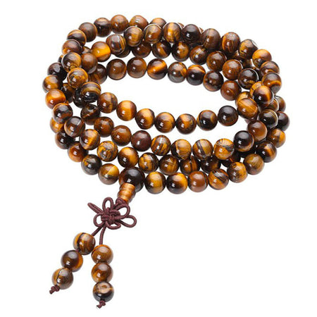 mala tibetain oeil de tigre