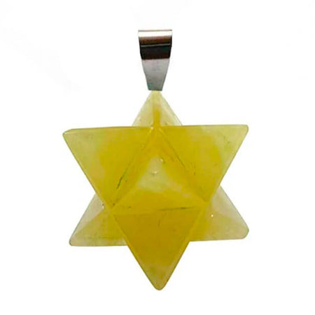 pendentif merkaba Citrine
