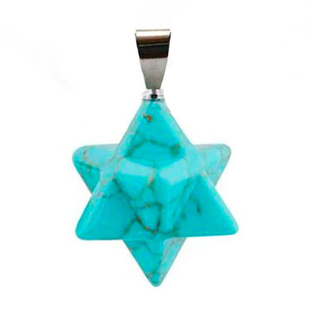 pendentif merkaba Turquoise