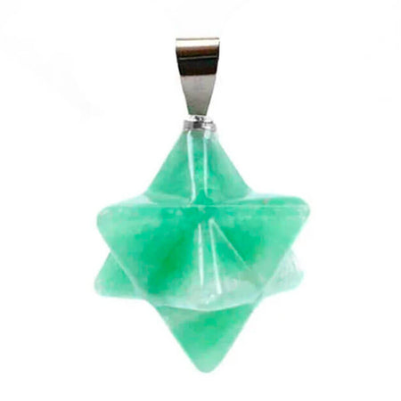 pendentif merkaba Aventurine verte