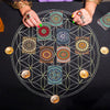 nappe tapis tarot voyance divination fleur de vie