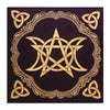 nappe tapis tarot voyance divination pentacle triple lune triquetra
