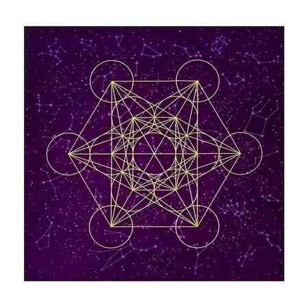 nappe tapis tarot voyance divination cube de métatron