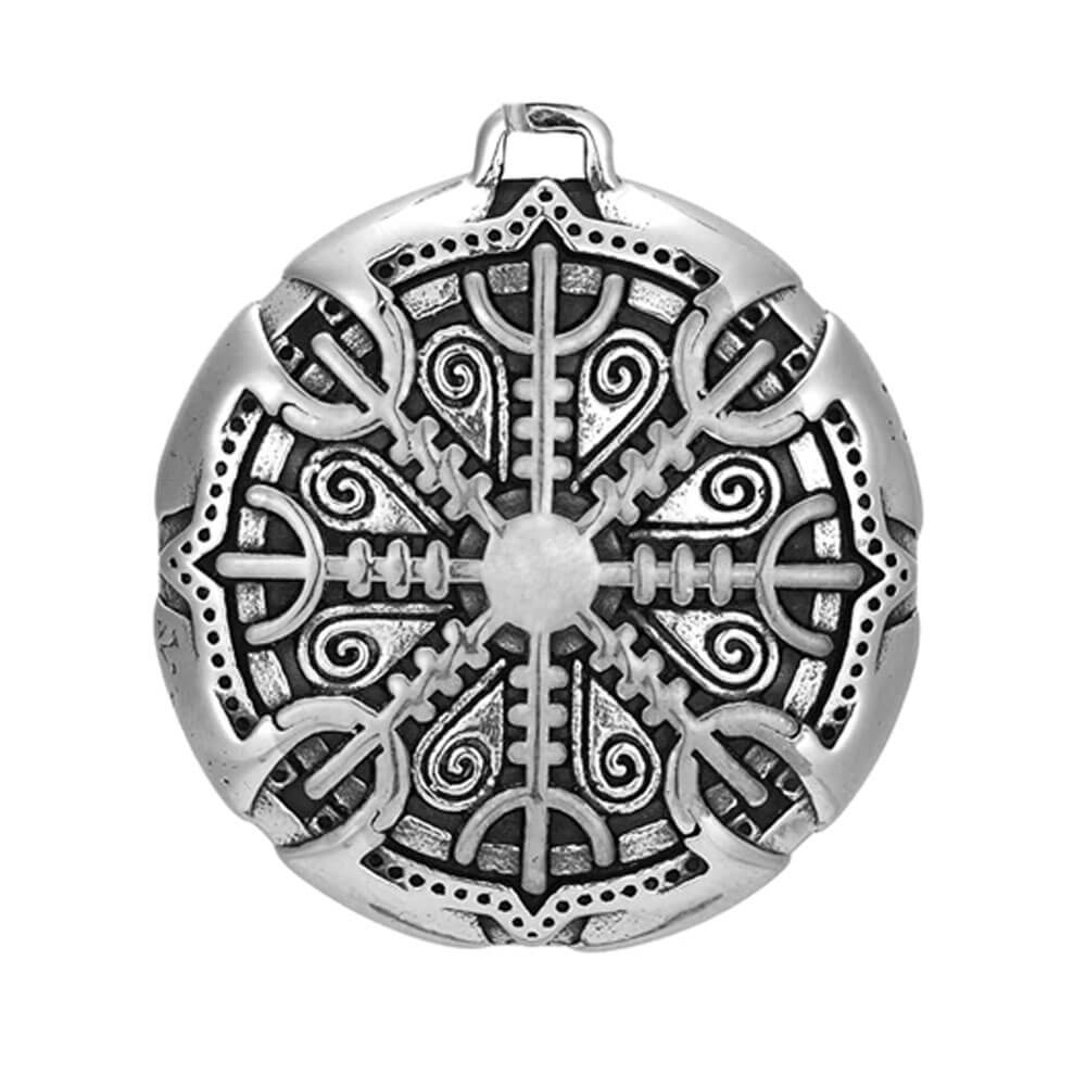 pendentif amulette boussole viking vegvisir