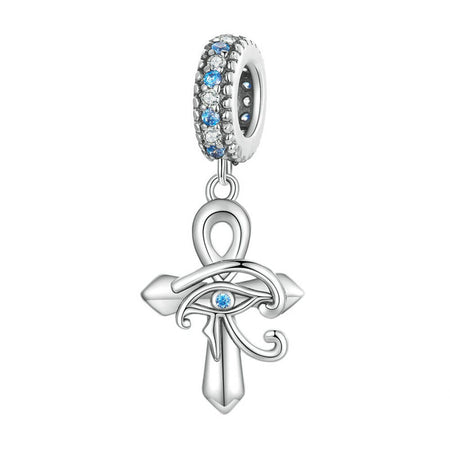 pendentif oeil d'horus croix de vie ankh