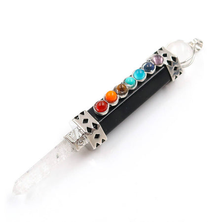 pendentif pierre lithotherapie obsidienne noire