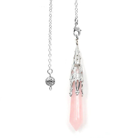 pendule divinatoire oui non quartz rose