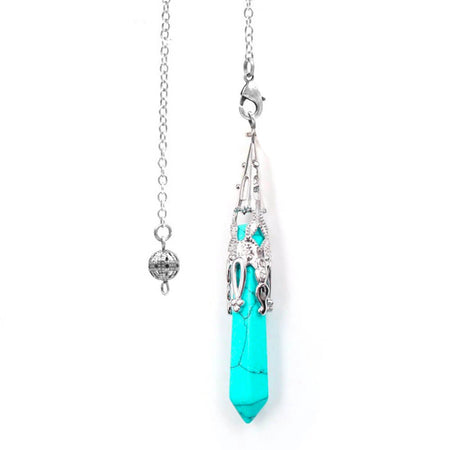 pendule divinatoire oui non turquoise