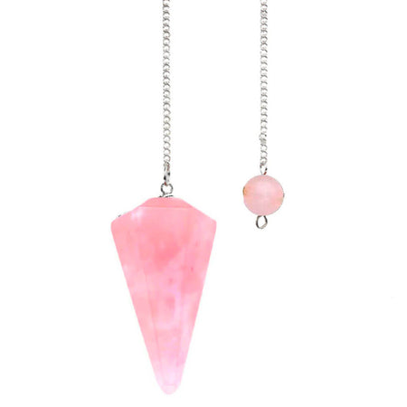 pendule divinatoire oui non quartz rose