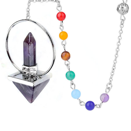 pendule divinatoire oui non amethyste