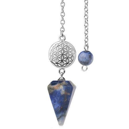 pendule divinatoire oui non Sodalite fleur de vie