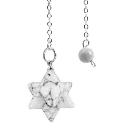 pendule divinatoire oui non merkaba turquoise blanche