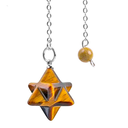 pendule divinatoire oui non merkaba oeil de tigre