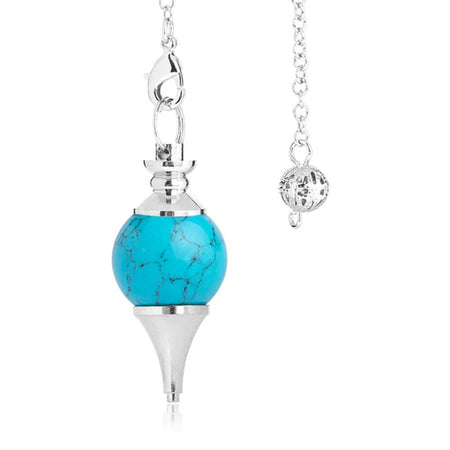 pendule divinatoire oui non turquoise bleue