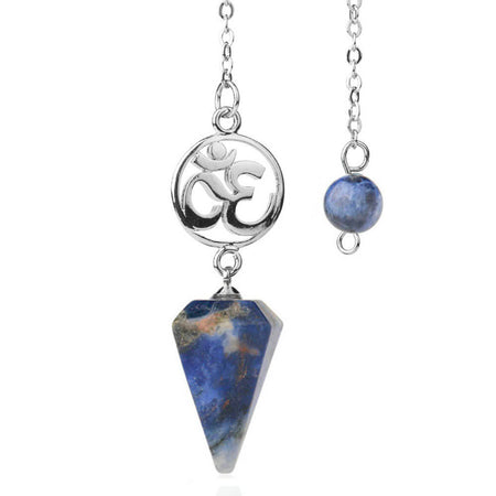 pendule divinatoire oui non symbole aum sodalite