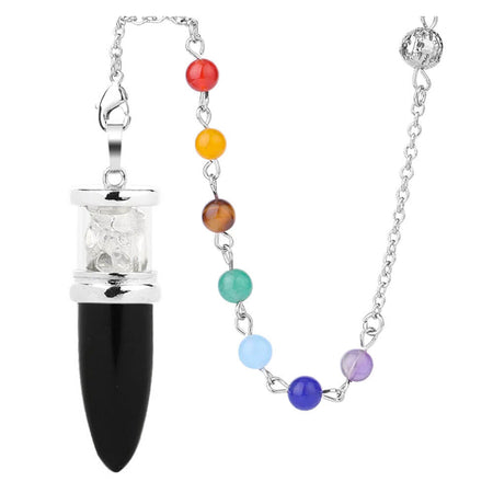 pendule divinatoire oui non obsidienne noire