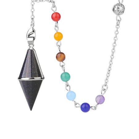 pendule divinatoire oui non chakra blue sand stone