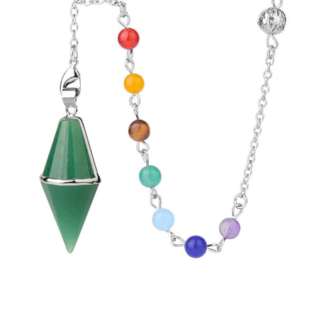 pendule divinatoire oui non chakra aventurine verte