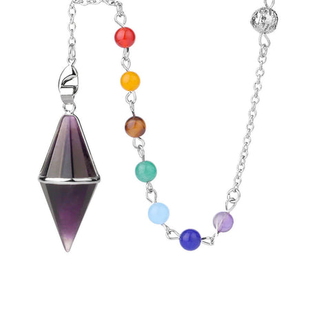 pendule divinatoire oui non chakra amethyste