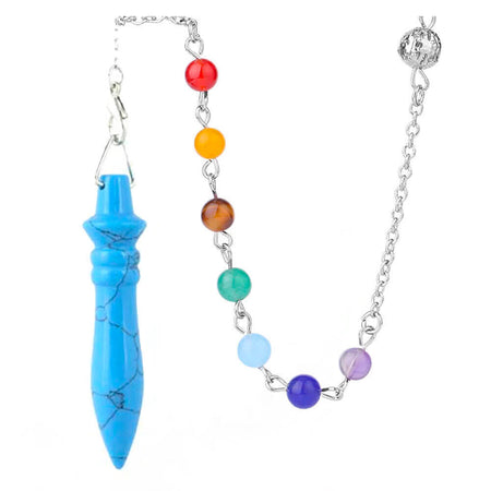 pendule divinatoire oui non egyptien thot turquoise bleue